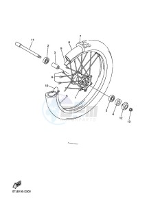 WR250F (2GBM) drawing FRONT WHEEL