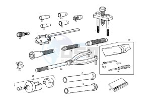 SENDA R X-TREM EU2 - 50 cc drawing WORKSHOP SERVICE TOOLS