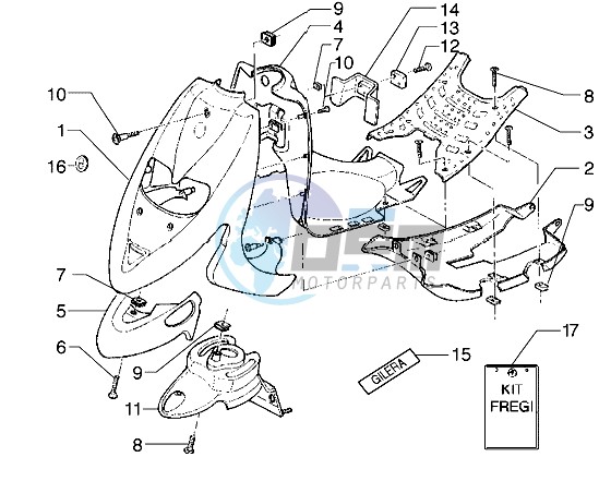 Front shield-Footboard-Spoiler