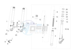 RSV4 1000 RR E4 ABS (EMEA, LATAM) drawing Front fork Sachs