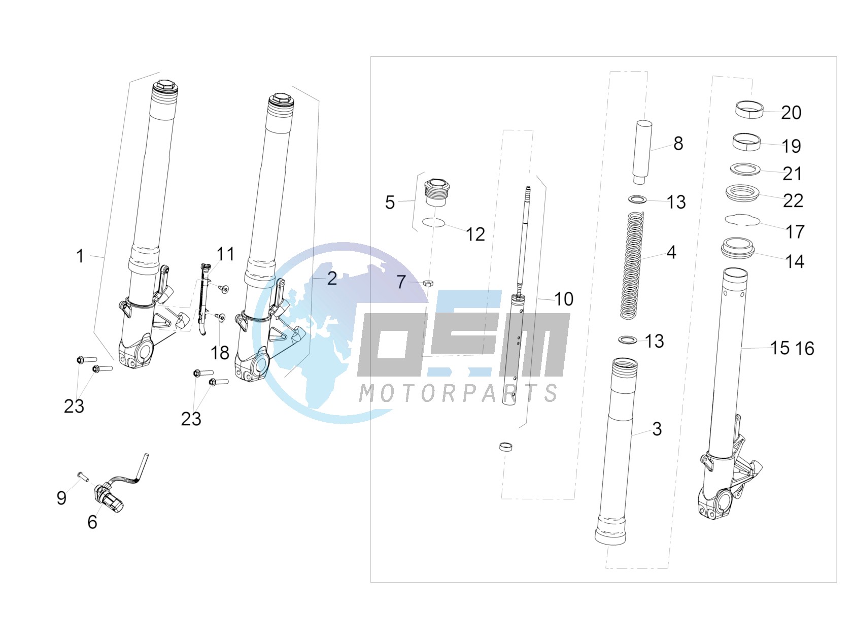 Front fork Sachs