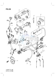 UH200 BURGMAN EU-UK drawing WIRING HARNESS