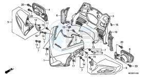 ST1300A9 France - (F / ABS CMF MME) drawing UPPER COWL