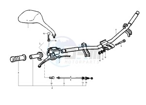 Runner SP 50 drawing Front master cilinder