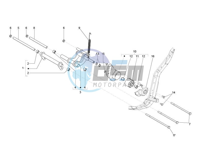 Swinging arm