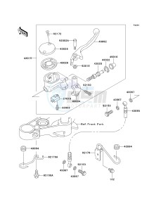 EN 500 C [VULCAN 500 LTD] (C10) C10 drawing FRONT MASTER CYLINDER