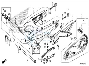 NC750JH Europe Direct - (ED) drawing SWINGARM