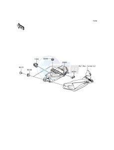 NINJA H2R ZX1000PGF EU drawing Taillight(s)