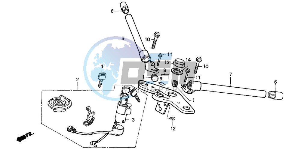 HANDLE PIPE/TOP BRIDGE