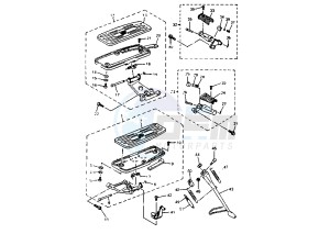 XVZ ROYAL STAR 1300 drawing STAND-FOOTREST