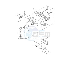 XT X 660 drawing TAILLIGHT