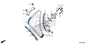 CB500FE CB500F UK - (E) drawing CAM CHAIN/ TENSIONER