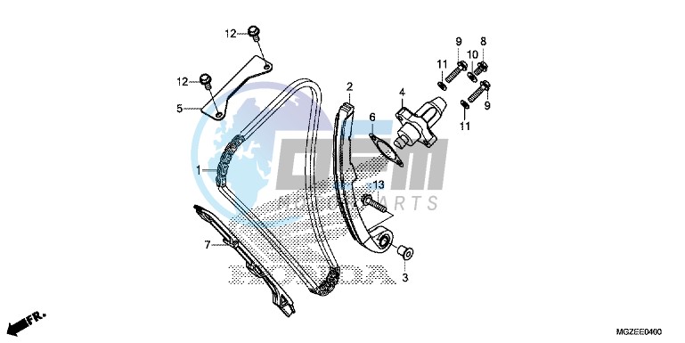 CAM CHAIN/ TENSIONER