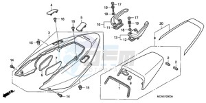 VFR8009 Europe Direct - (ED / MME TWO) drawing REAR COWL