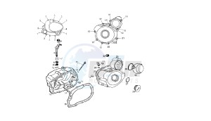 SENDA SM BAJA - 125 CC EU2 & EU3 drawing CRANKCASE COVER