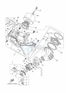 YZ85LW YZ85 (B0GG) drawing INTAKE