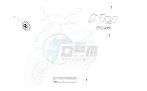 Fly 50 4T 2V 25-30Km/h drawing Plates - Emblems