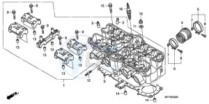 CB1300SA9 SI / ABS BCT MME TWO TY2 drawing CYLINDER HEAD