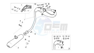 SENDA SM DRD RACING - 50 CC 2T EURO2 drawing EXHAUST