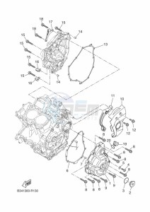 XSR700 MTM690D-U (BJY2) drawing CRANKCASE COVER 1