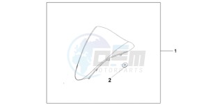 VFR800A9 UK - (E / ABS MME) drawing WINDSCREEN