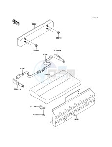 MULE 3010 4x4 KAF620E6F EU drawing Seat