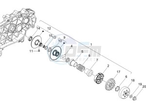 Nexus 125 e3 drawing Driven pulley