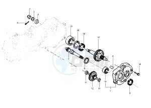 Runner POGGIALI 50 drawing Gear group