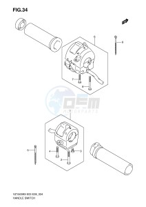 VZ1500 (E3-E28) drawing HANDLE SWITCH