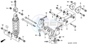 VFR8009 U / MME TWO drawing REAR CUSHION (VFR800)