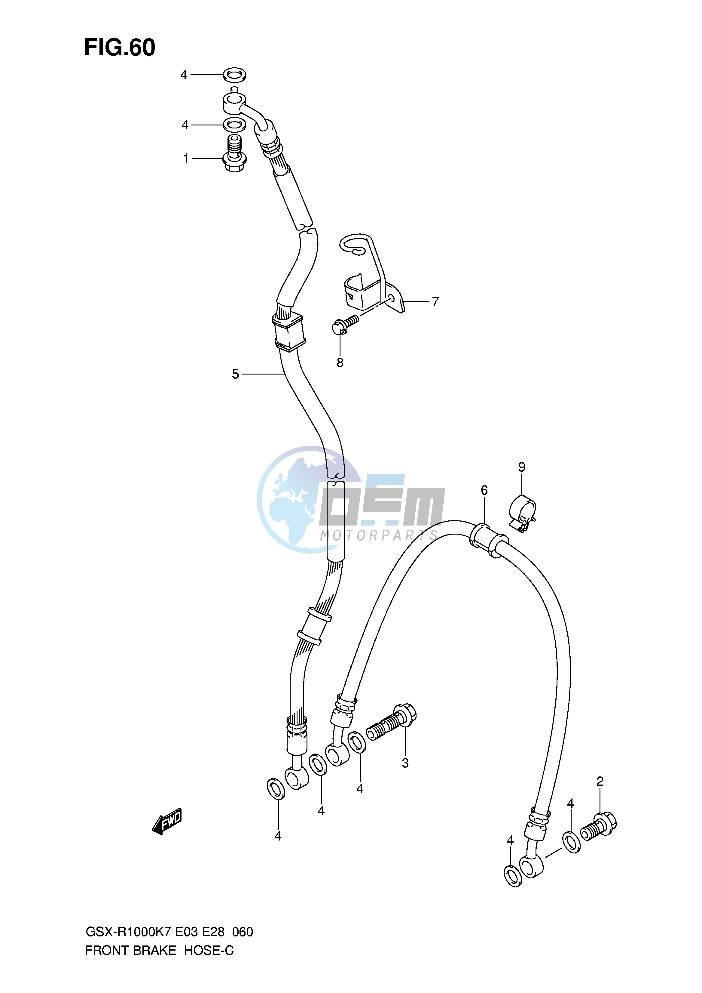 FRONT BRAKE HOSE