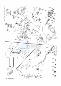 GPD155-A  (BBDS) drawing STEERING HANDLE & CABLE