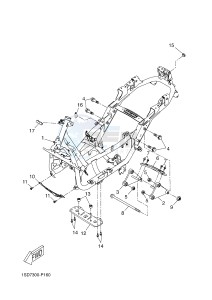 YPR400RA XMAX 400 ABS EVOLIS 400 ABS (1SDF) drawing FRAME