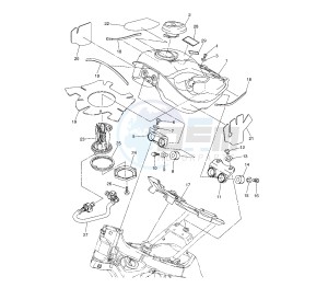 WR R 250 drawing FUEL TANK