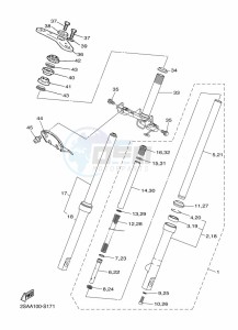 PW50 (2SAL) drawing FRONT FORK