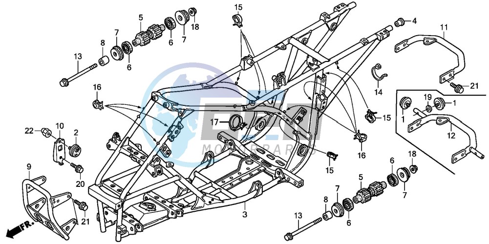 FRAME BODY (TRX250EX1/2/3/4/5)