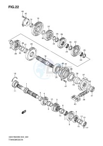 GSX-R600 (E2) drawing TRANSMISSION