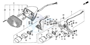 VT600CD2 drawing TAILLIGHT (1)