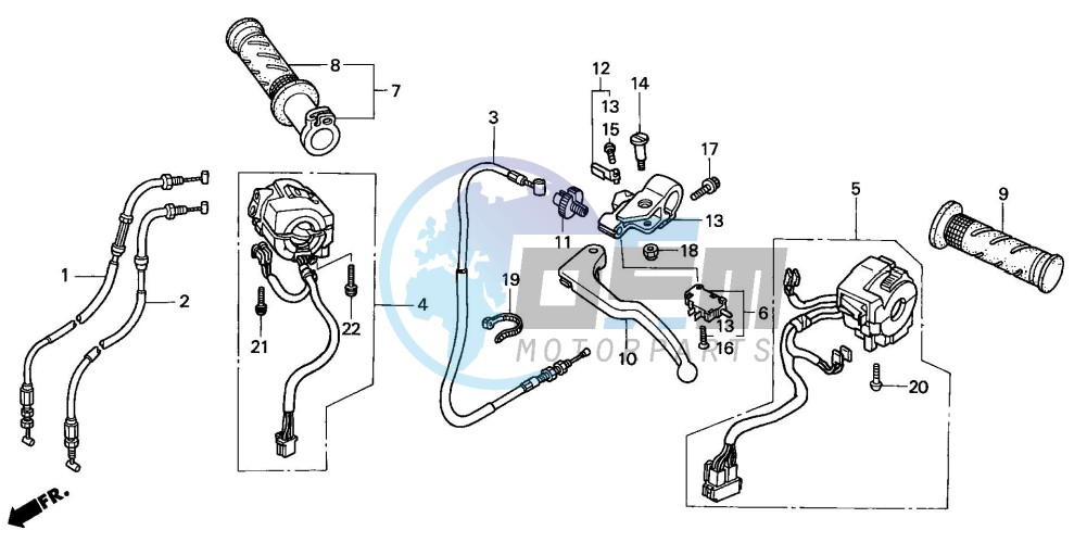 CABLE/SWITCH (CBR900RR2,3)