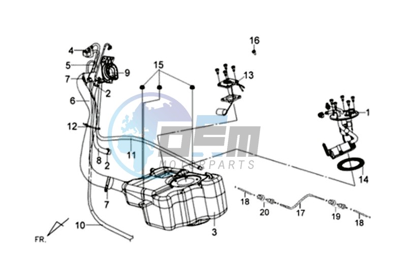 FUEL TANK - FUEL CUT