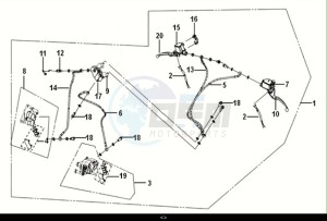 JET 14 125 LC ABS (XC12WX-EU) (E5) (M1) drawing CBS BRAKE SYSTEM ASSY