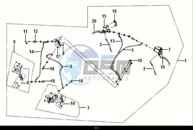 CBS BRAKE SYSTEM ASSY