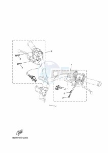 YP125RA XMAX 125 TECH MAX (B9Y5) drawing STAND & FOOTREST