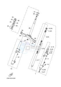 YP250R X-MAX 250 (2DL8 2DL8 2DL8 2DL8) drawing STEERING