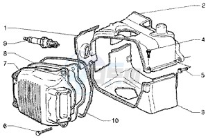 ET4 125 Leader drawing Cilinder head