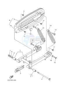 T110C (1DU8) drawing REAR ARM & SUSPENSION