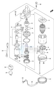 DF 250 drawing Starting Motor