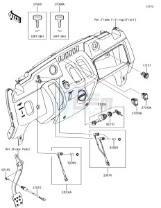 MULE SX 4x4 KAF400HHF EU drawing Ignition Switch