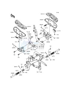 VULCAN 900 CLASSIC VN900BGF GB XX (EU ME A(FRICA) drawing Footrests