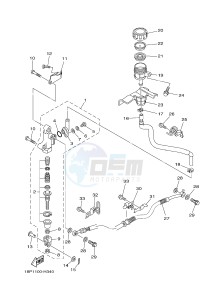 YFZ450R YFZ450RD (18PS 18PP) drawing REAR MASTER CYLINDER